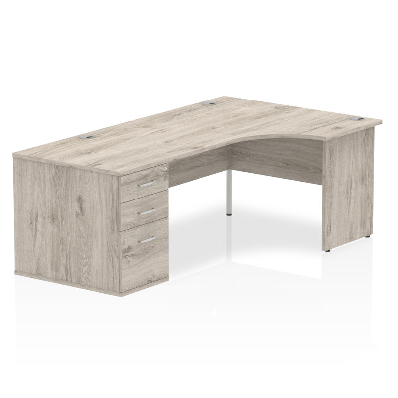 Zetta L-Shaped Executive Desk, 73 cm H x 160 cm W x 80 cm D