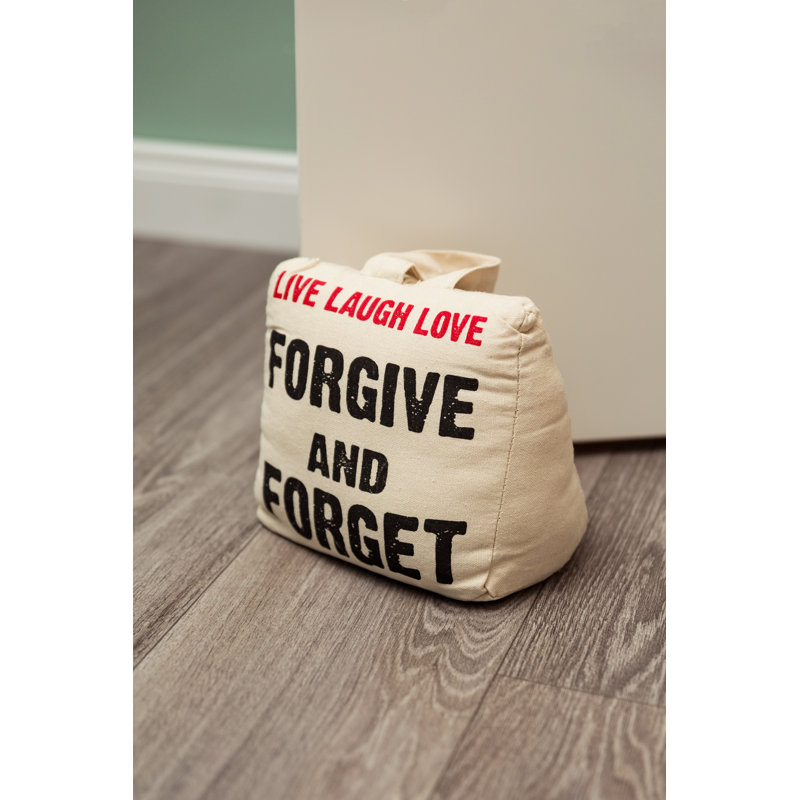 Live Laugh Love Fabric Door Wedge