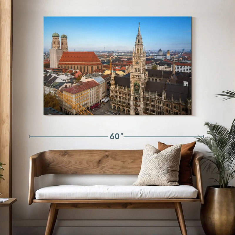 Rorry Munich City Landmarks, 34" H x 51" W