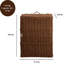 Joseph Rectangular Woven Resin Wicker Laundry Hamper - 17.3" x 13.8" x 23.6" - Espresso Brown