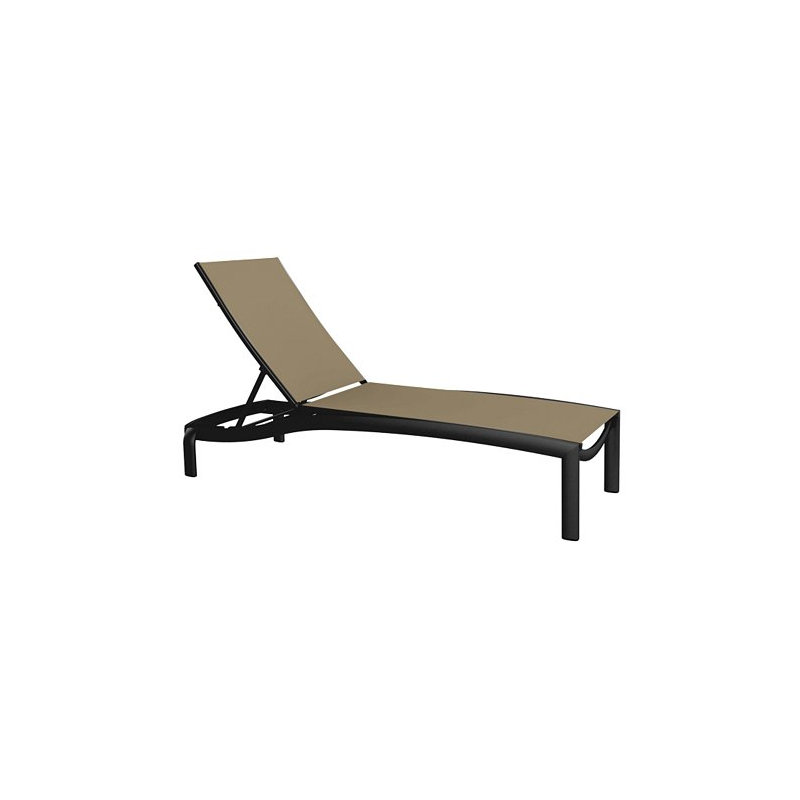 Kor Outdoor Chaise Lounge, Gold Coast, Obsidian