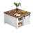 31.5" Square Lift Top Coffee Table with Hidden Storage and Sliding Barn Door-1578144356