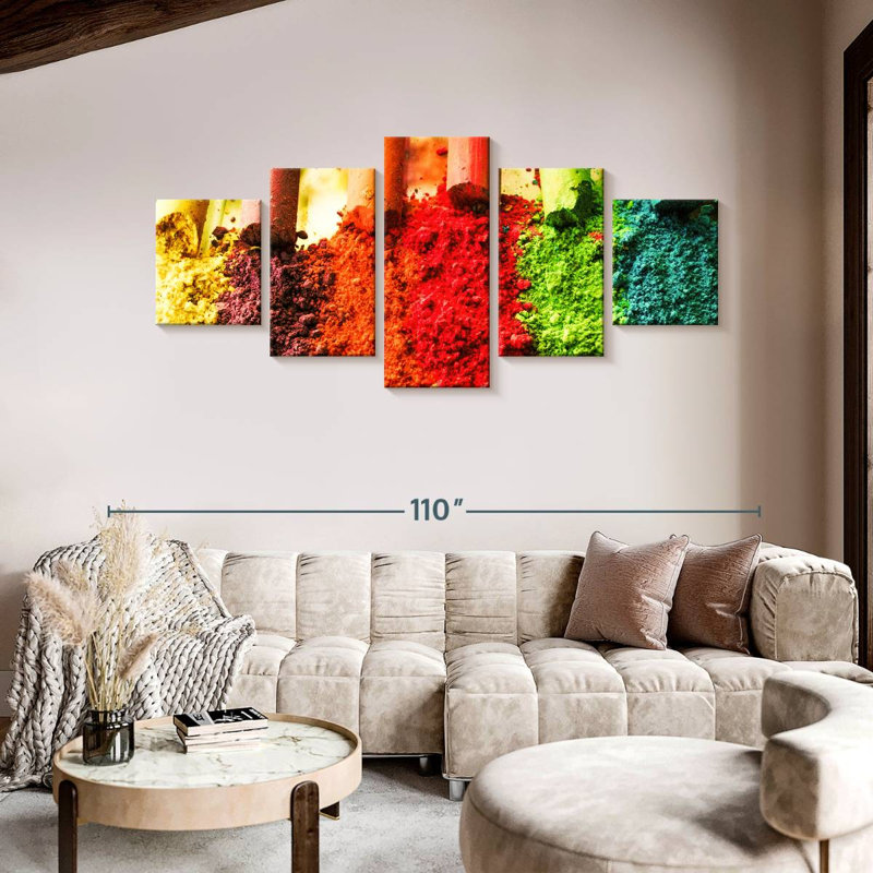 Crushed Chalks, 42" H x 92" W