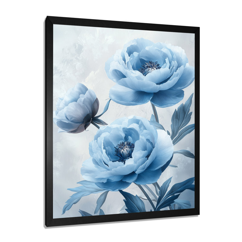 Callender - salon d'art mural floral, Noir, noir, noir, noir, H 20 po x l 12 po, Reproduction encadrée d'une seule photo