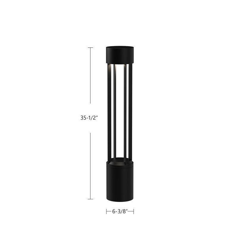 Knox LED Bollard Light, 35.5" H x 6.38" W x 6.38" D