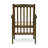 Wood Patio Dining Chair Pair, 2Pcs With Grey+Cream Cushions - , Outdoor Pair Weather For Backyard