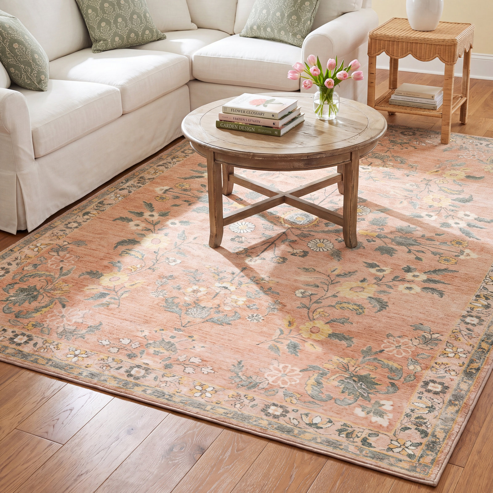 Berger Floral Rug, Rectangle 7'6" x 9'6"