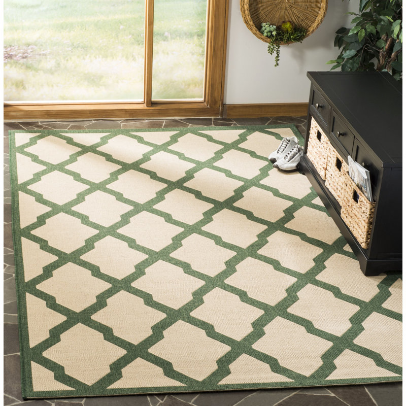 Ferrill Linden 100 Performance Geometric Rug, Rectangle 5'1" x 7'6"