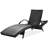 Of 2 Outdoor Chaise Lounges, Black, Ergonomic Design, Adjustable & Side Table, Tested 2Pcs Patio Lounge, Black , 5-Adjustable , Pull-Out Weather Structure-1698670643