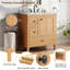Meuble-lavabo 30 po à grain de bois avec lavabo en céramique