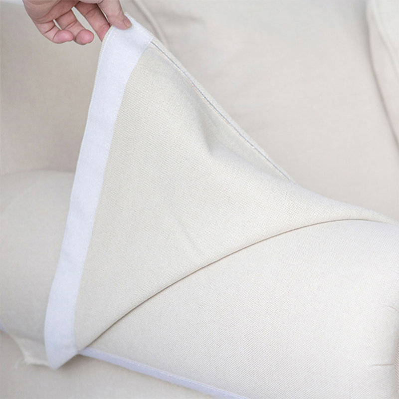 Upholstered Linen and Cotton Armchair
