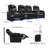 Upholstered Home Theater Seating with Cup Holder-1068396059