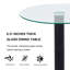 Tables d'appoint modernes, table d'appoint ronde en métal 19,68 po pour la maison-882297618