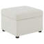 Repose-pieds avec rangement relevable hydraulique Merced Beige