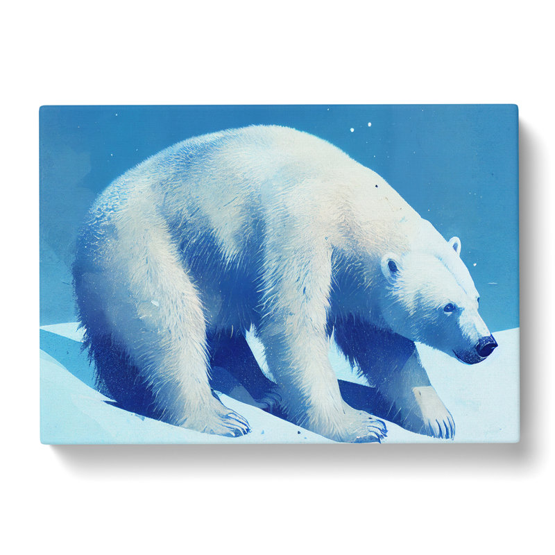 Polar Bear Painting Vol.1 - Wrapped Canvas, 35cm H x 50cm W x 3cm D