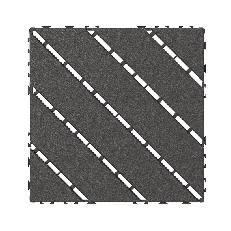 Carreaux de terrasse en plastique emboîtables, Gris