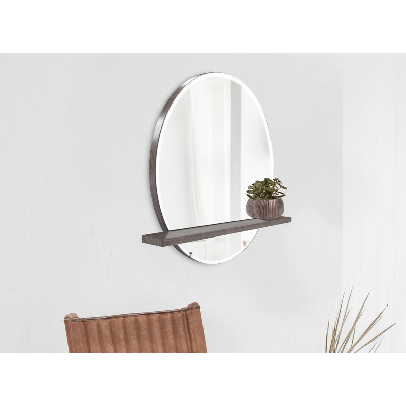 Modern Accent Mirror with Shelves