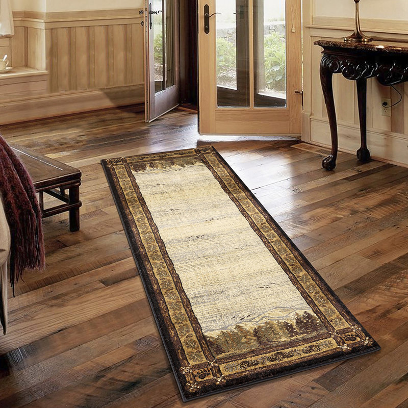 Nature's Nest Multi  Lodge Area Rug, Rectangle 7'10" x 10'3"
