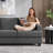 2 - Piece Upholstered Linen Sofa Living Room Set-556332855