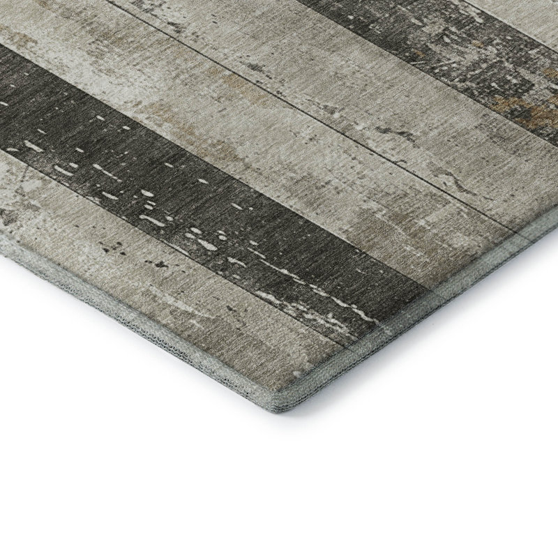 Premium Machine Washable Chelston AMF1868 Stripes Rug, Rectangle 10' x 14'