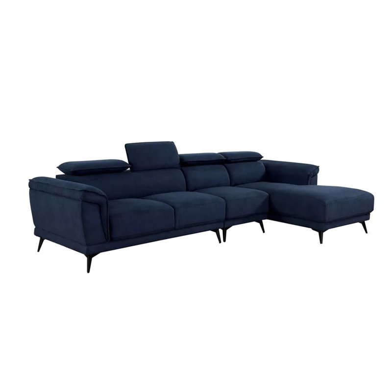 Upholstered 125.25 " L-Shaped Sofa & Chaise