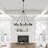 12-Light Dimmable Farmhouse Wagon Wheel Chandelier