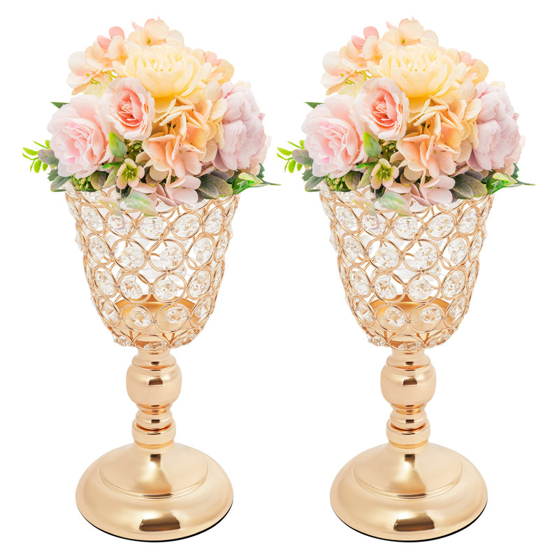 2 vases à fleurs, Argent argent