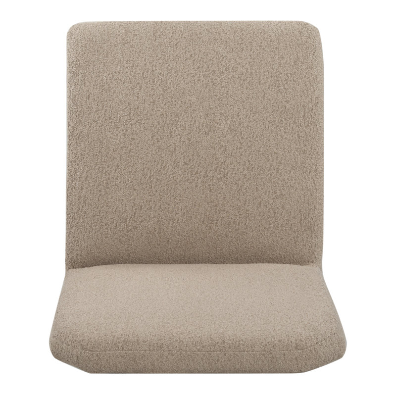 Maricelle Boucle Dining Chair, Light Brown