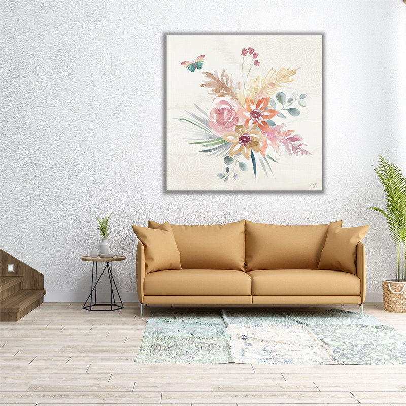 «Boho Garden II», reproduction d'art sur toile, H 30 po x l 30 po