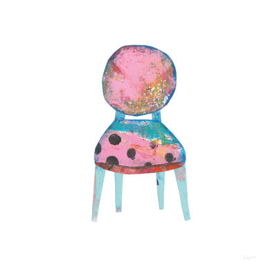 «Mod Chairs V» par Courtney Prahl - impression sur toile tendue