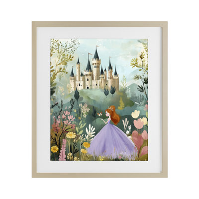 Princess Day Out Framed Print Under Glass, design by Christine Simpson Art