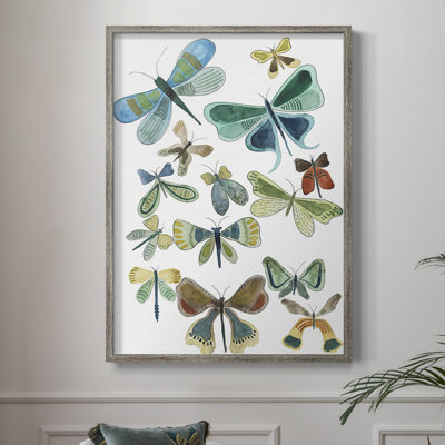Wings Galore I Framed Print - Solid Wood