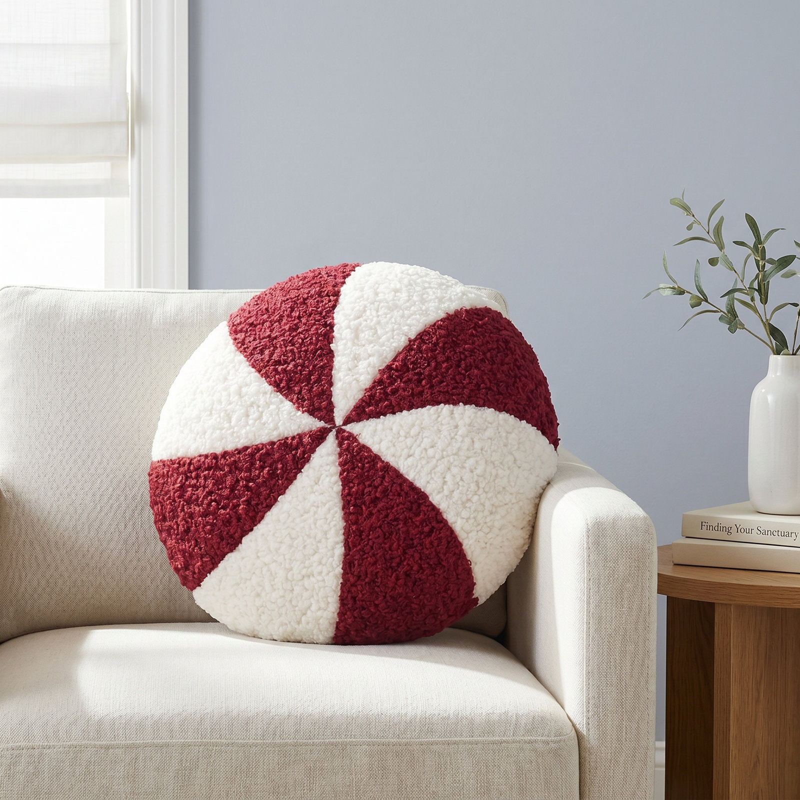 Peppermint Collection Throw Pillow, 16"H x 16"W