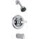Pressure-Balanced Tub and Shower Faucet with Monitor