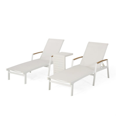 Burnam Outdoor Chaise Lounge Set