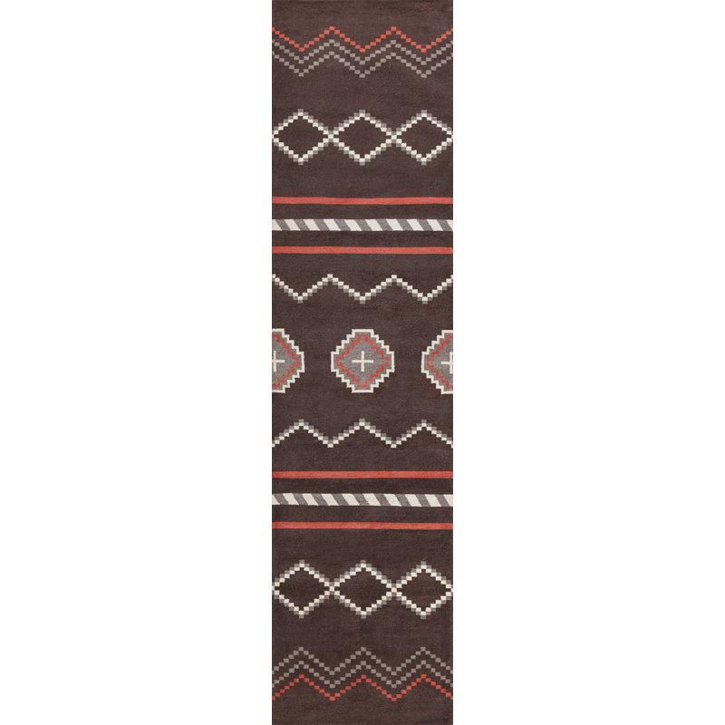 Mesa Wool Southwestern Area Rug, Runner 3' x 8'