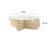 Modern Coffee Table with Travertine Finish, 35.4 in Diameter x 11.8 in Height | 100% Glass Top & 100% Melamine Coated Particle Board Base, Thickness: 0.7 in | Elegant Marble Design, Perfect for Living Room & Contemporary Spaces