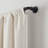 Eclipse Somerton 3/4" Industrial Pipe Blackout Wrap 66-120" Sliding Window Curtain Rod in Matte Black-86329028-86329029