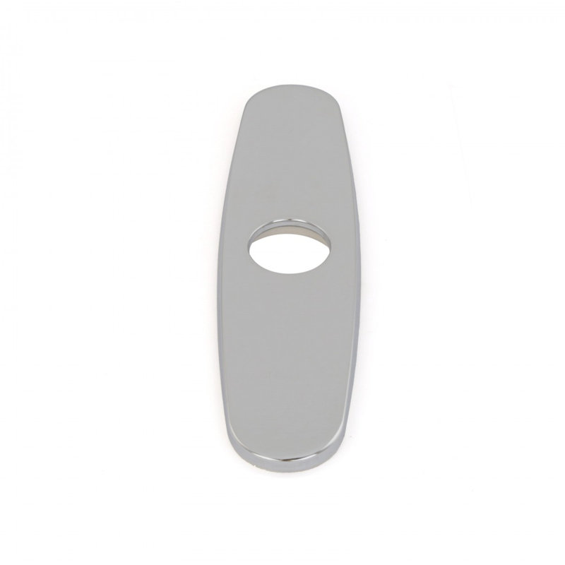 Plaque pour couvercle de robinet avec finition en PVD éternelle pour la conversion de robinet à un trou, Chrome
