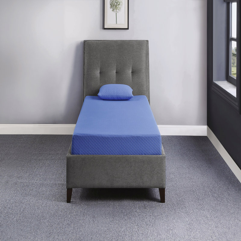 Matelas et ensemble de coussins en mousse viscoélastique imprégnée de gel, Double