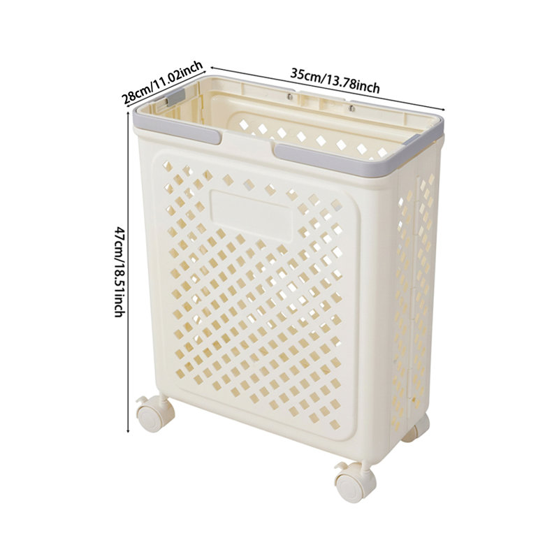 Decorative Basket, 47cm H x 35cm W x 28cm D, Beige