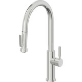 Corsano Contemporary Pull Down Kitchen Faucet with Squeeze Sprayer High Arc Spout and ST Series Handle