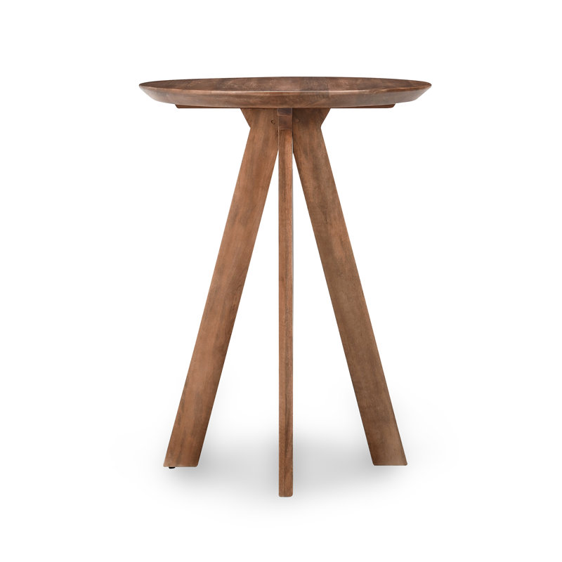 Furley 32" Round Counter Height Dining Table, 36", Brown