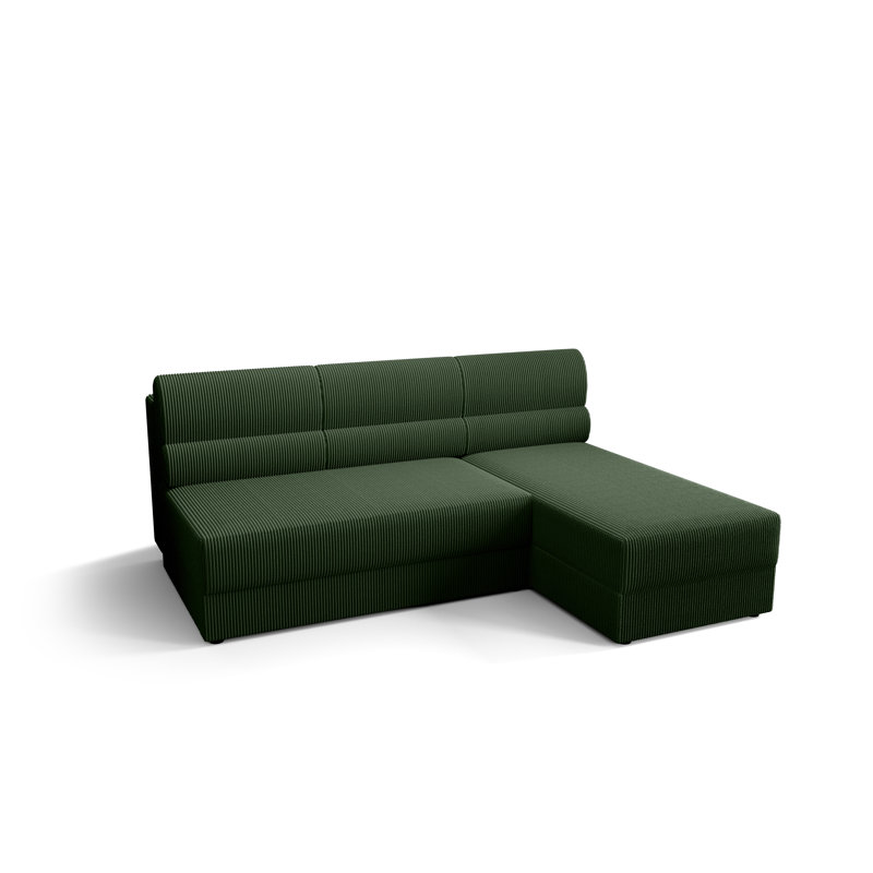 Starlette 3 Seater Corner Sofa , Right -sided, Green - Poso14