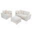 Ensemble de canapé modulaire 3 pièces (beige)-2009445261
