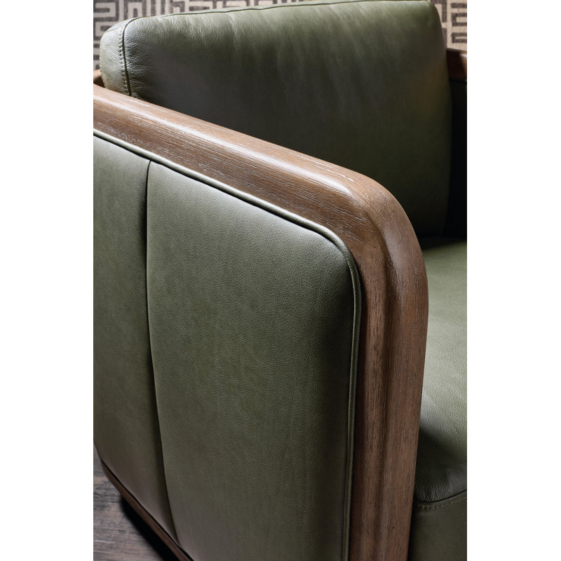 Fauteuil club en cuir véritable de 29 po de large CC CAL117