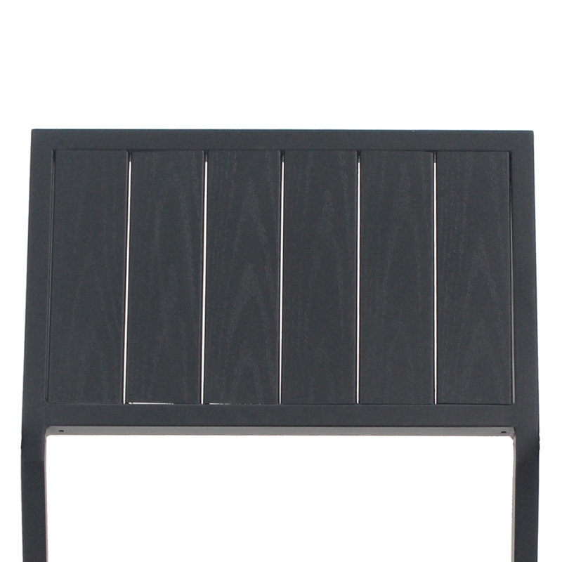 Ensemble repas d'extérieur 5 pièces 5 pièces, Noir