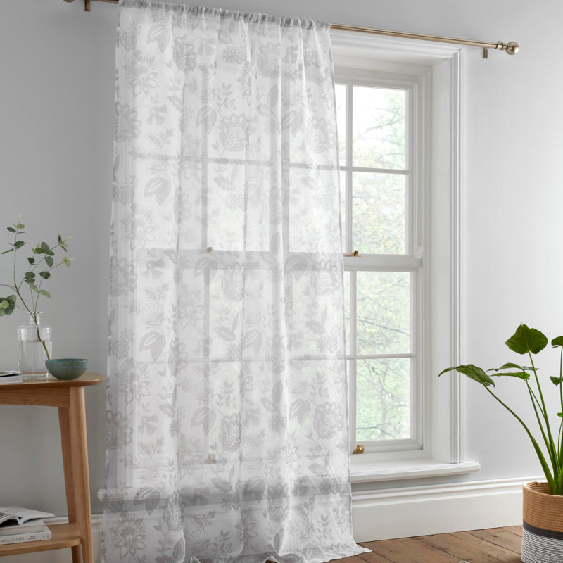 Marinelli 100% Polyester  Voile Panel, Width 122 x Drop 140 cm