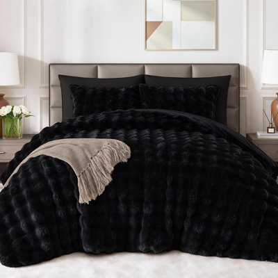Ensemble d'édredon en fausse fourrure de Suncomfy