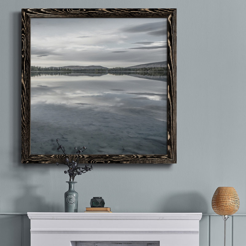 Playful Nature 3 - Peinture sur toile encadrée, H 34,5 po x l 34,5 po x P 1 po, Cadre noir